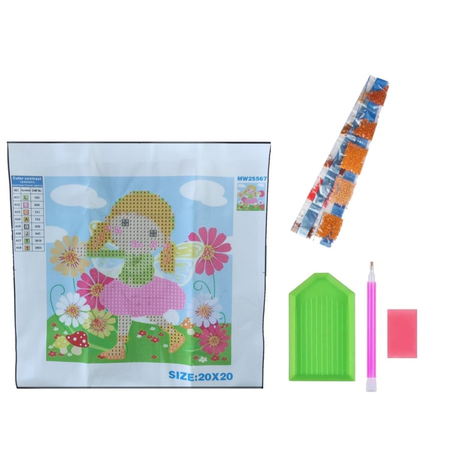 Алмазная мозаика Seichi Фея на лугу - фото 4