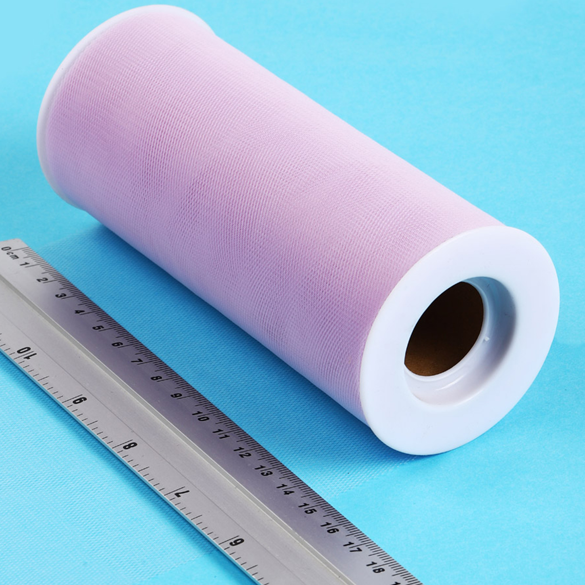 Фатин в шпульках TBY средней жесткости ширина 150 мм уп.22.86м светло-фиолетовый - фото 3