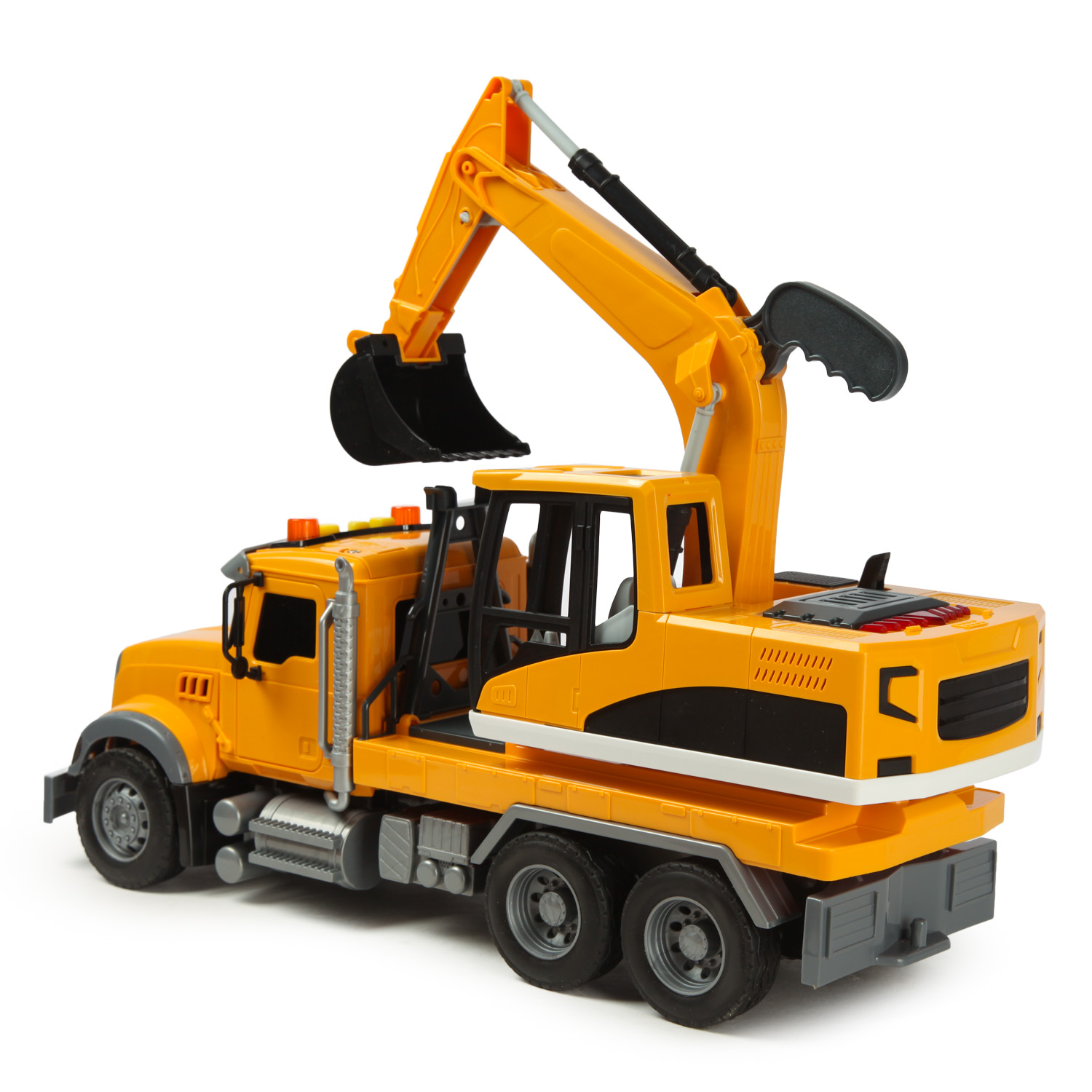 Машинка Mobicaro 1:14 Грузовик с эскаватором Красный 666-82P 666-82P - фото 6