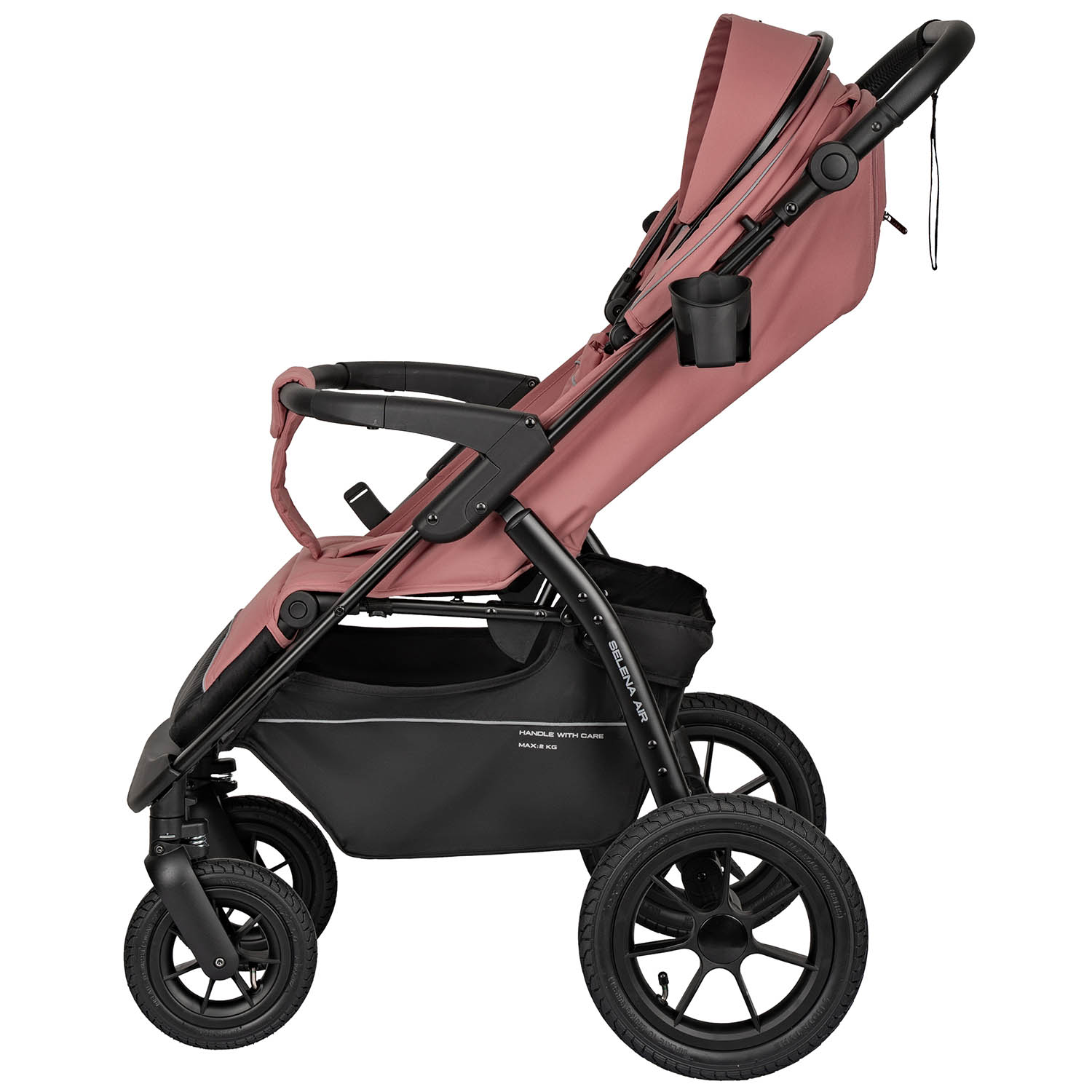 Коляска прогулочная JOVOLA SELENA Air 25 с сумкой розовый - фото 18
