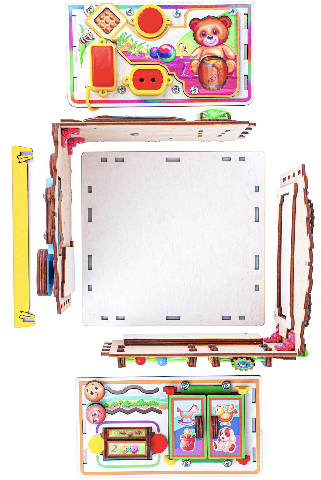 Игрушка Jolly Kids бизиборд Медовый - фото 8