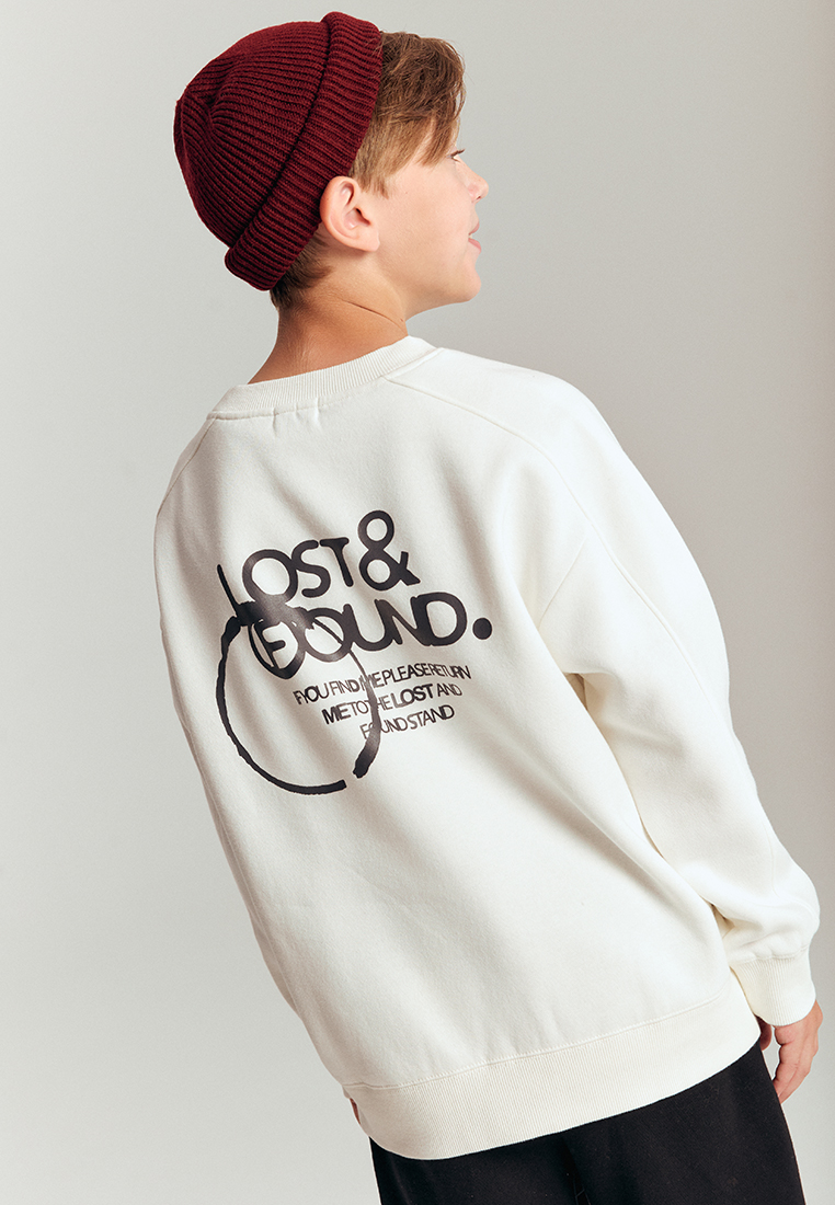 Cвитшот artie W25K03T-1515M/Молочный - фото 3