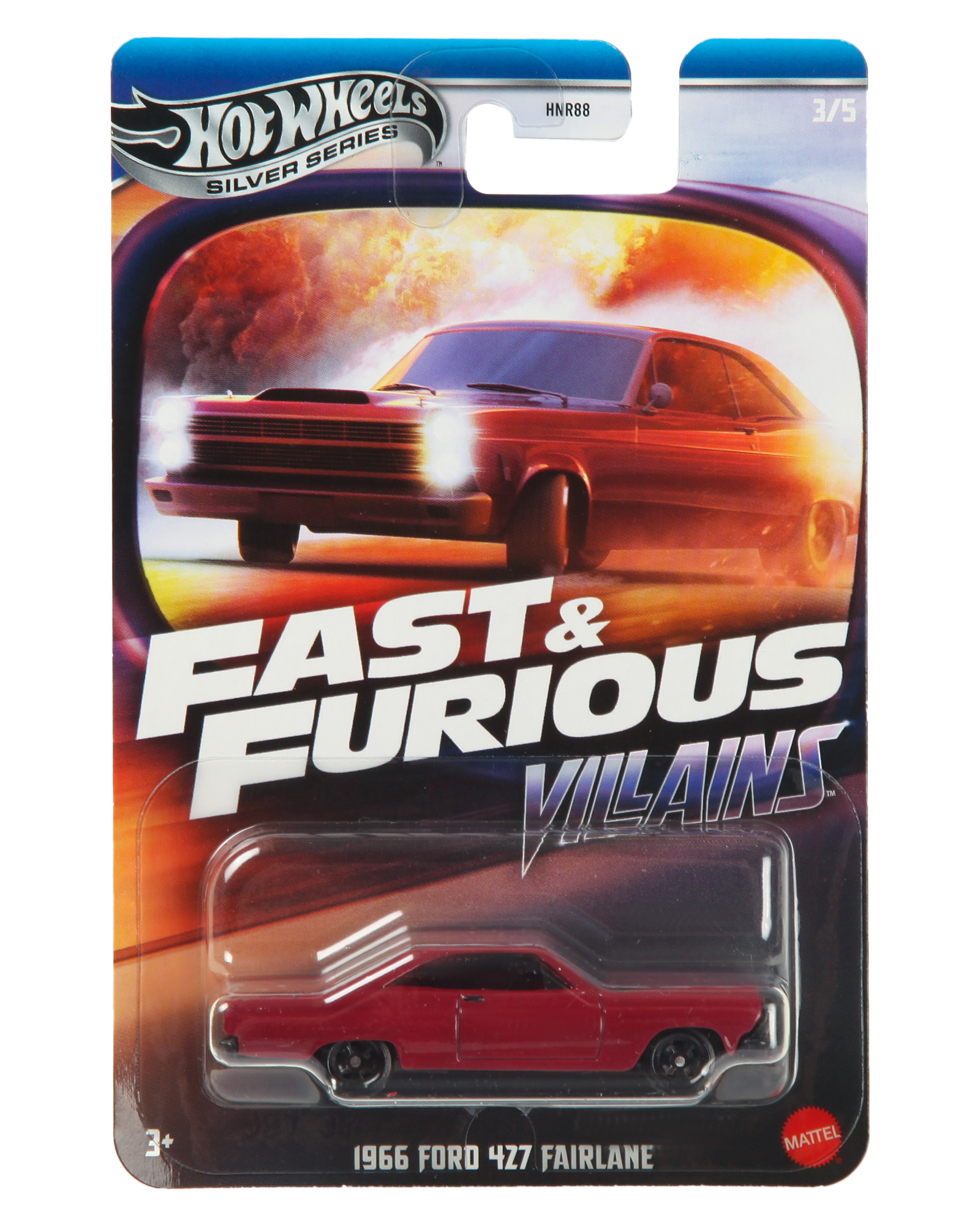 Автомобиль Hot Wheels Ford 427 Fairlane Fast and Furious 1:64 HNR88/JBY36 - фото 7