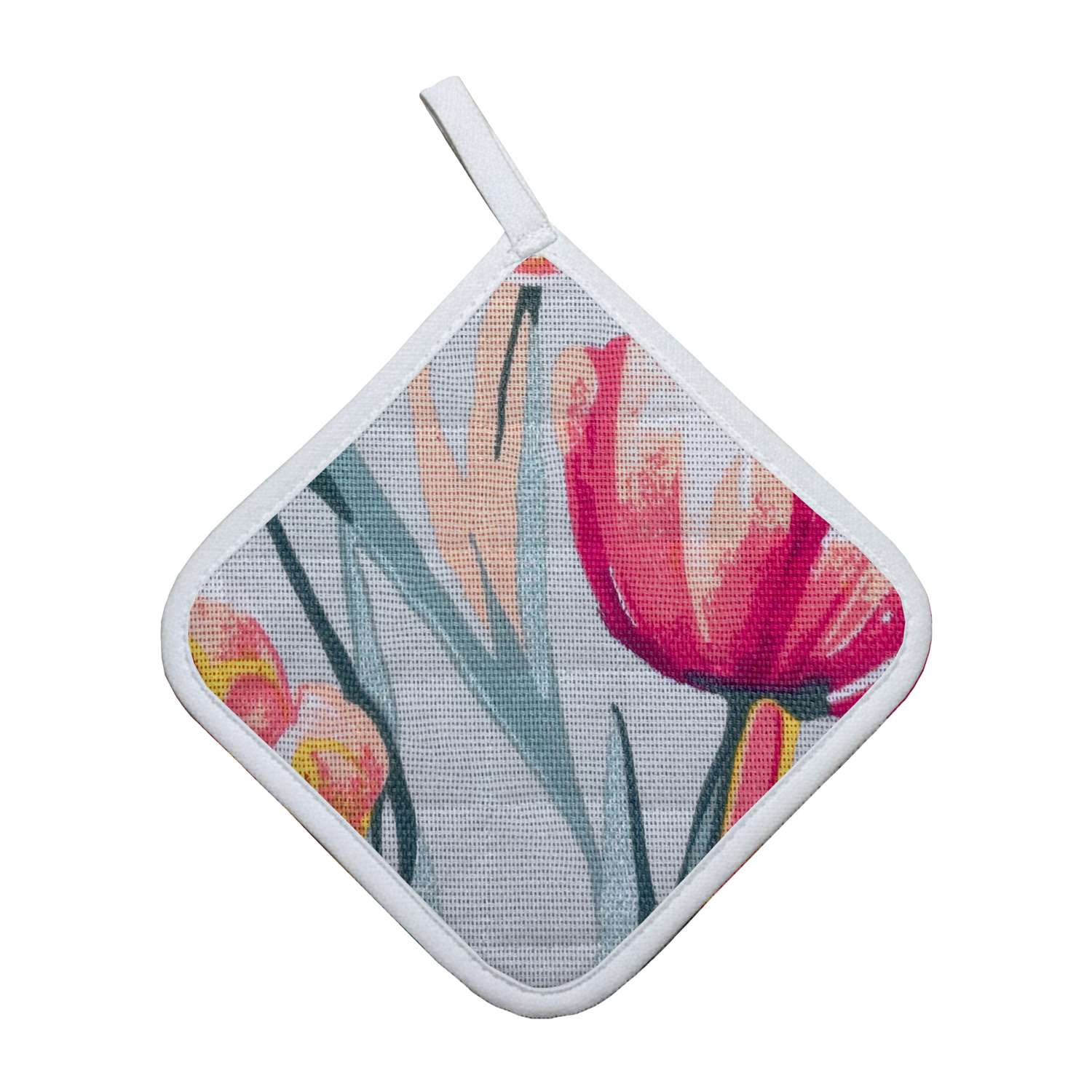 Прихватка Русский дом Тюльпаны 18*18 - фото 2