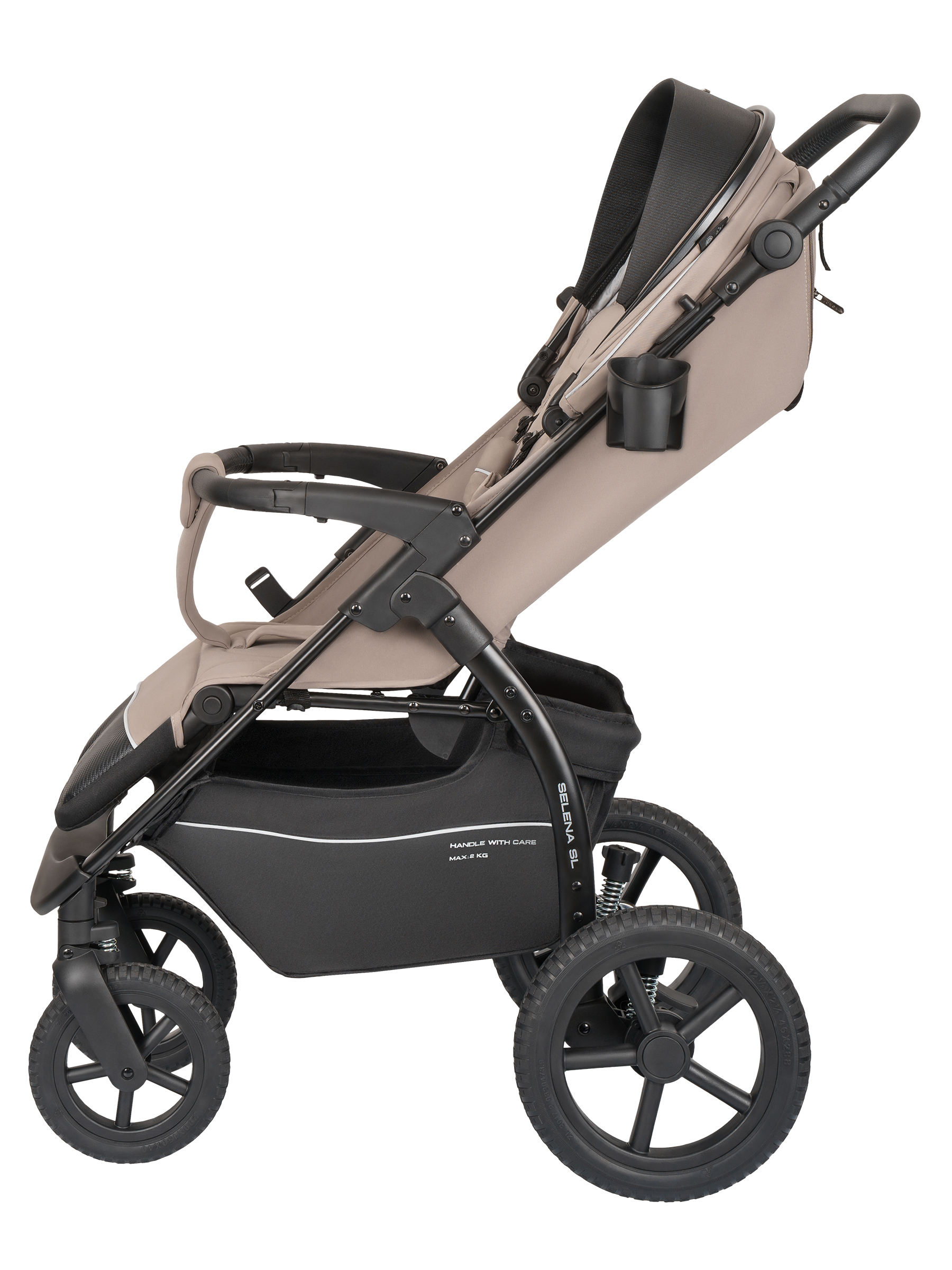 Коляска прогулочная JOVOLA Selena SL, всесезонная бежевый - фото 23