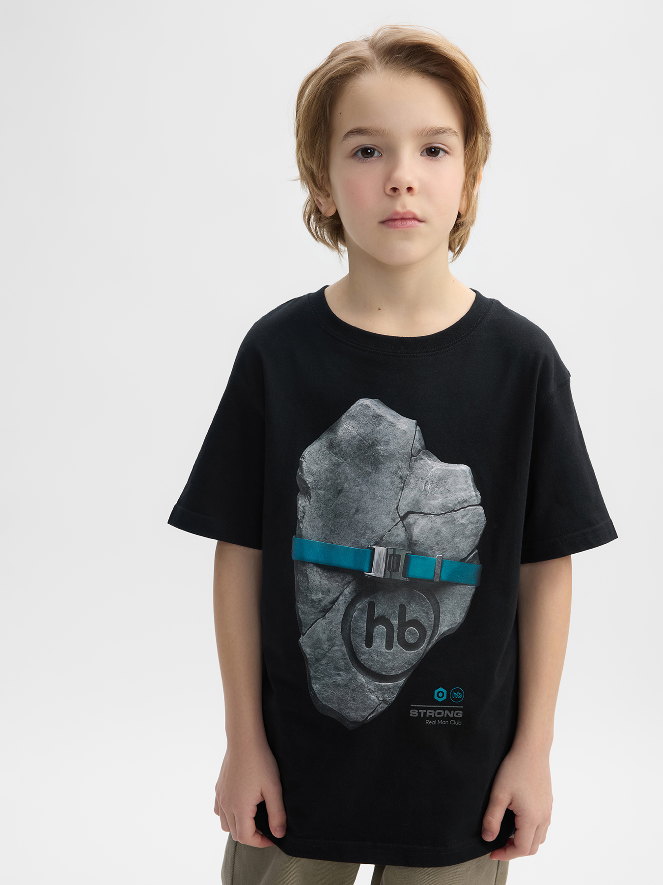 Футболка Happy Baby 88297_black (stone) - фото 1