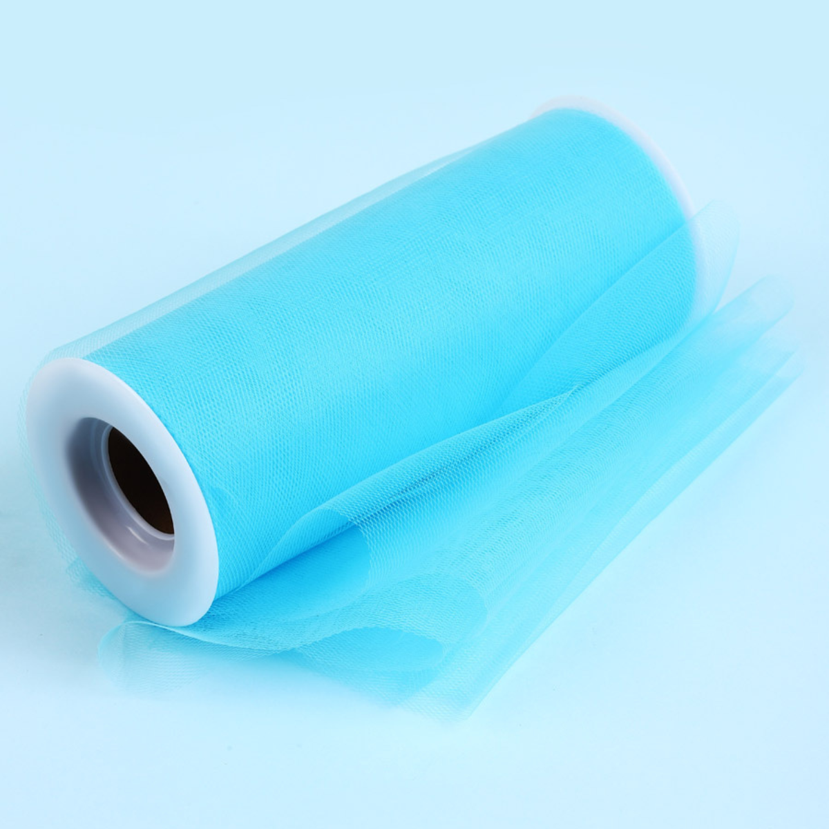 Фатин в шпульках TBY средней жесткости ширина 150 мм уп.22.86м бирюзовый - фото 1