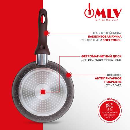 Сковорода с антипригарным покрытием Moulin Villa Chocolate Pie 18 см