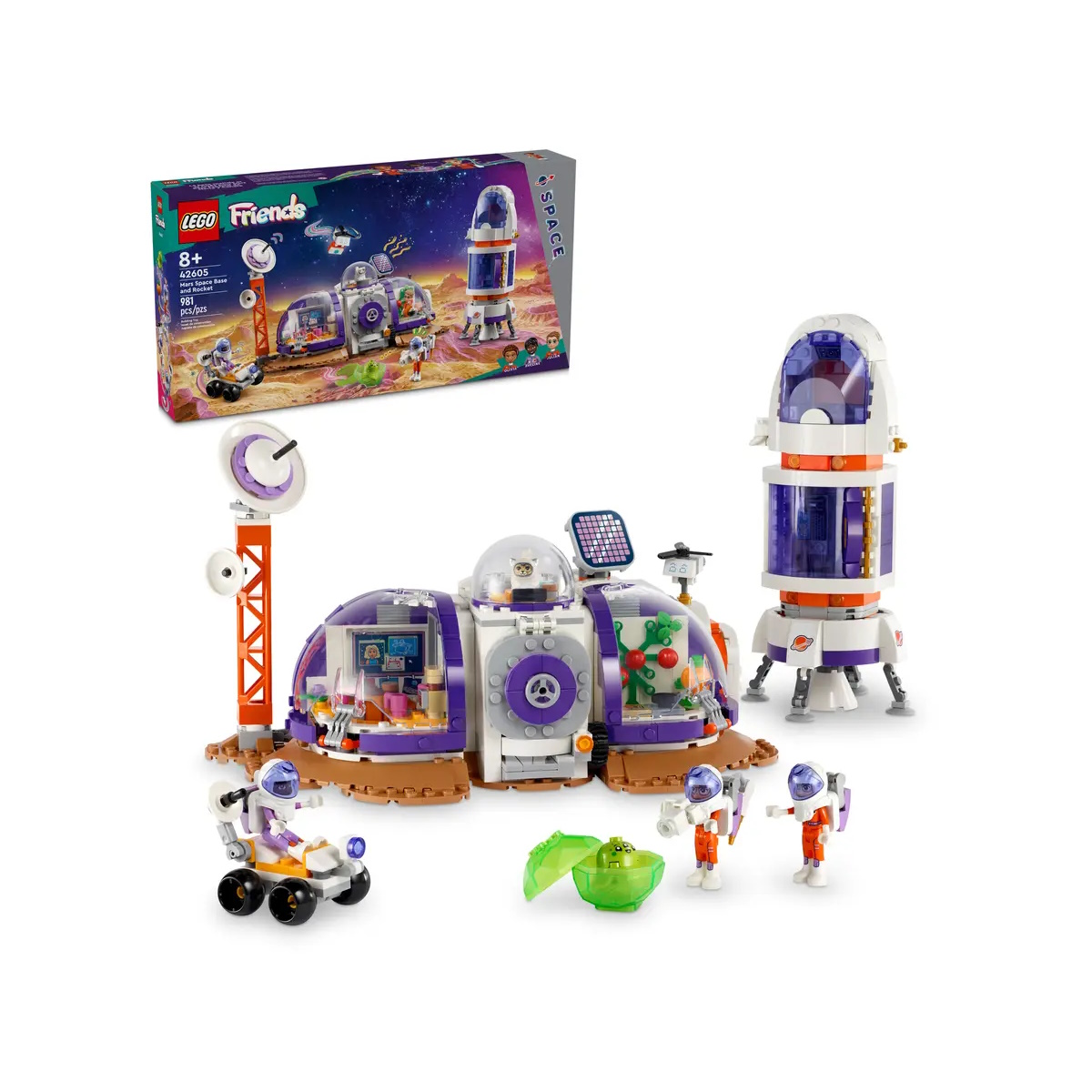 Конструктор LEGO Friends Марсианская база и ракета блочный - фото 1