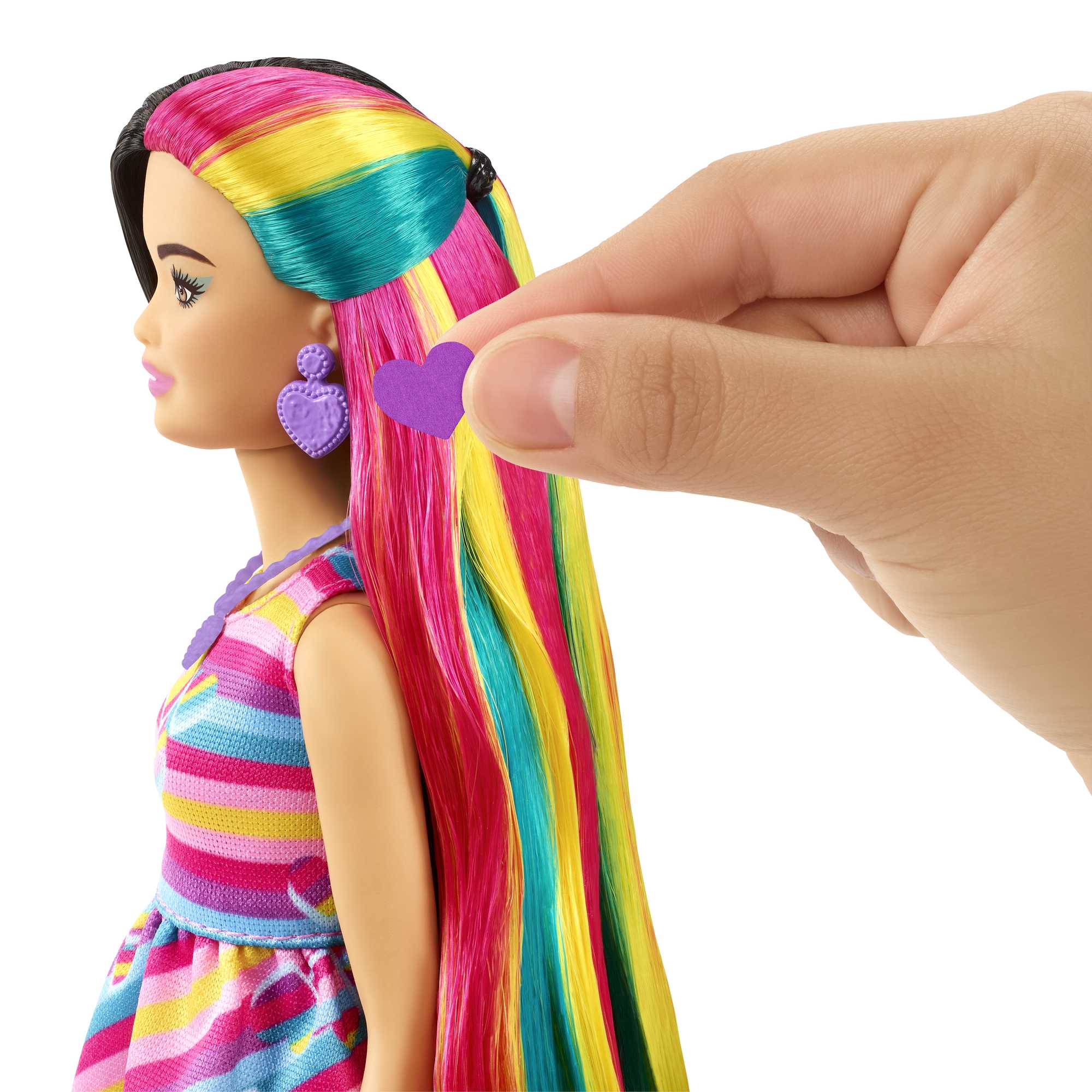 Кукла модельная Barbie Totally Hair Сердца HCM90 - фото 4