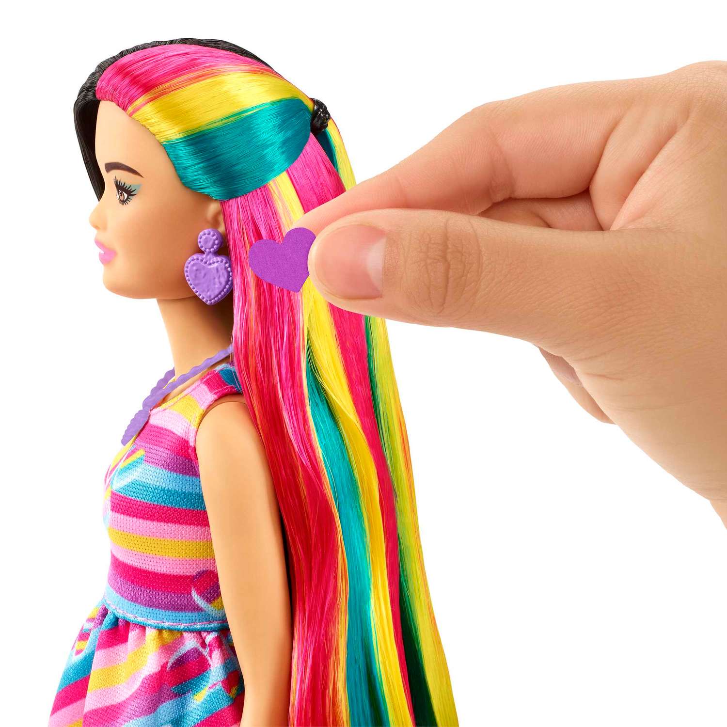 Кукла модельная Barbie Totally Hair Сердца HCM90 - фото 4