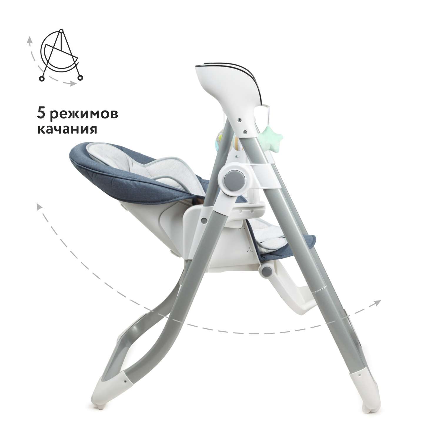 Стульчик для кормления Babyton Combi Blue 2 в 1 - фото 2
