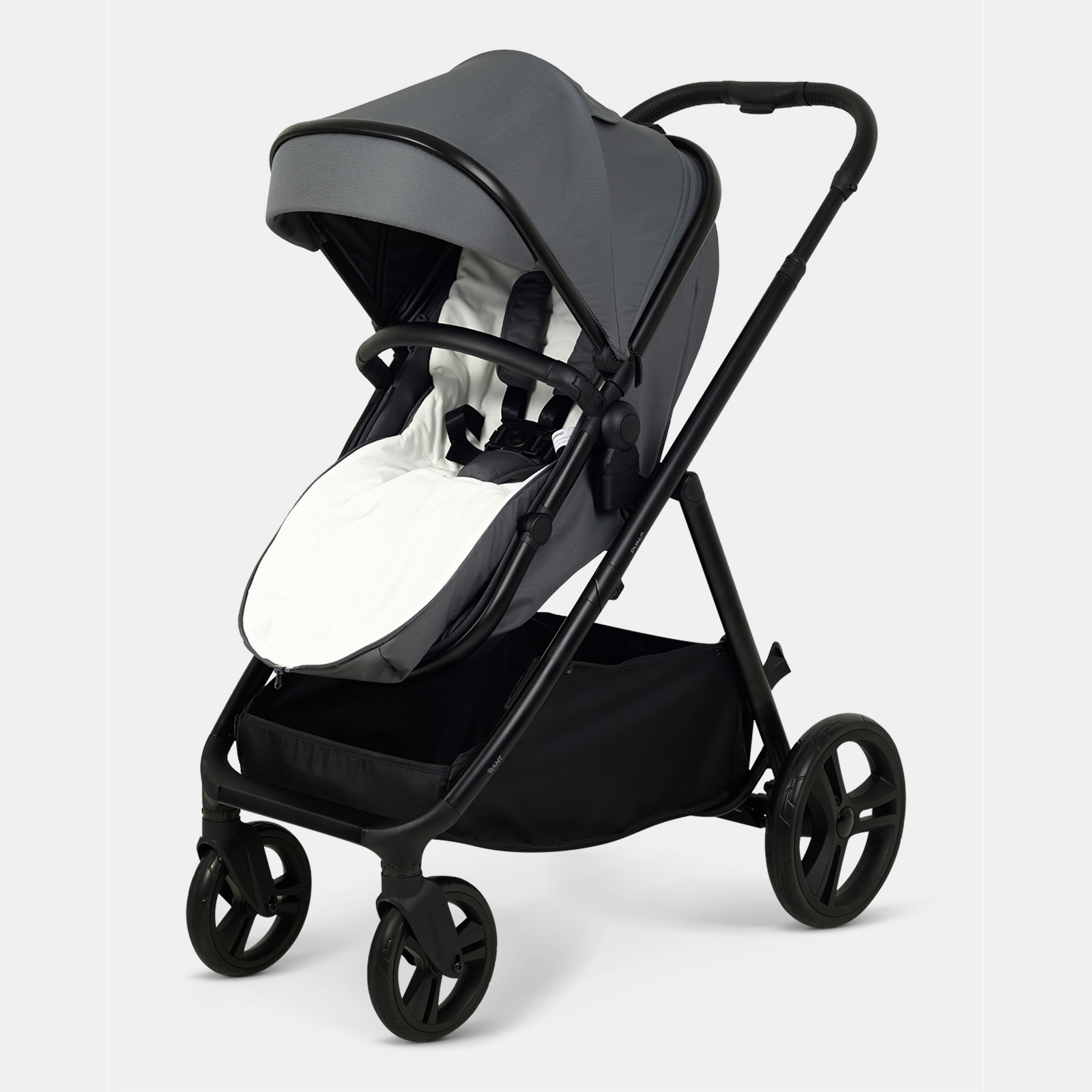 Коляска 2в1 для двойни Rant Basic Dualo серый - фото 15