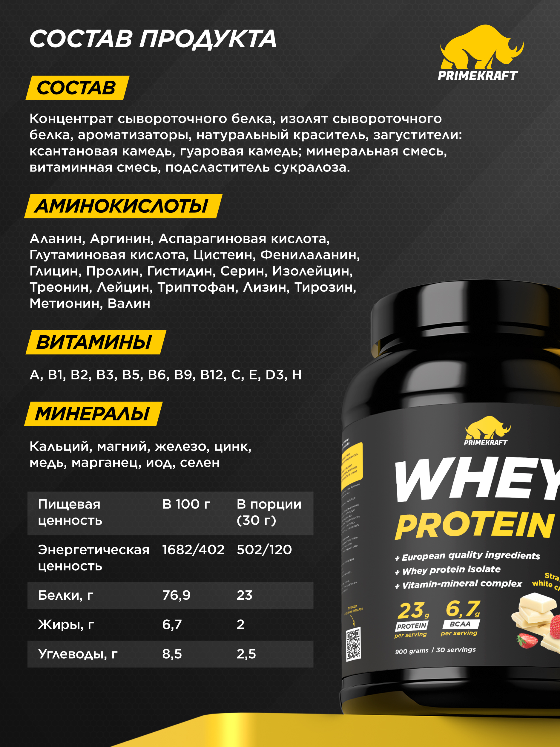 Протеин Whey Prime Kraft 30 - фото 4