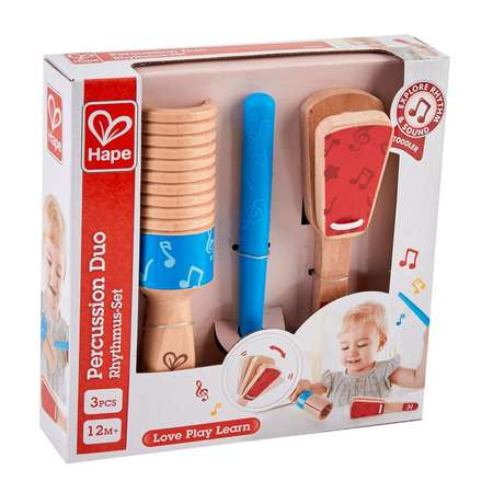 Игрушка музыкальная Hape Трещотка Дуо