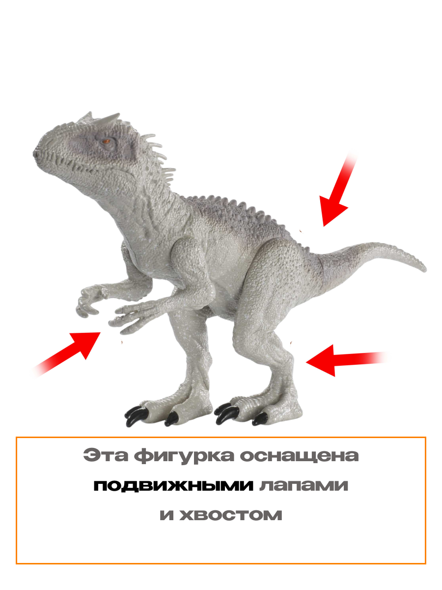 Фигурка Jurassic World мини динозавр Индоминус Рекс - фото 3