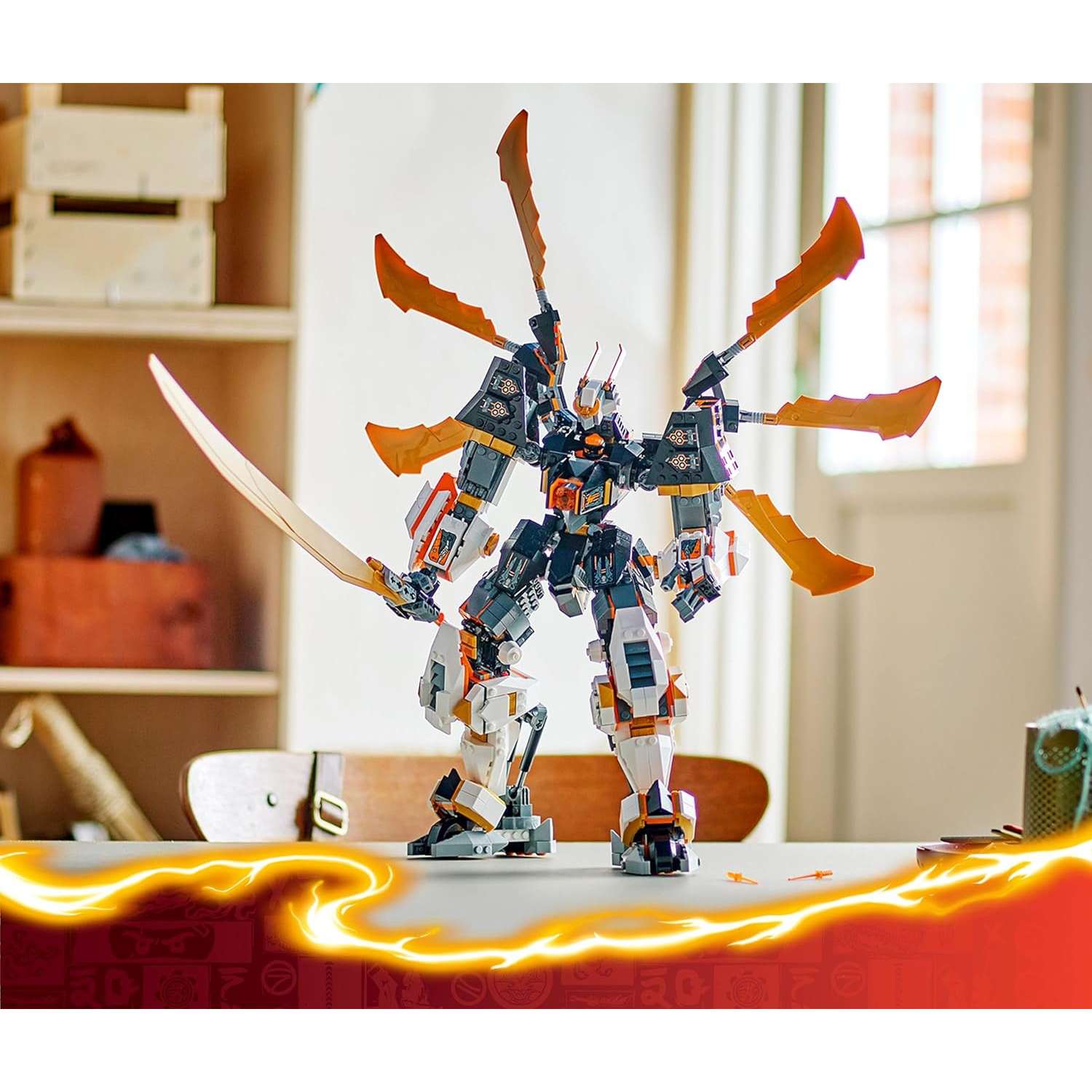 Конструктор LEGO NINJAGO Робот-Титановый дракон Коула 1055 дет. - фото 9