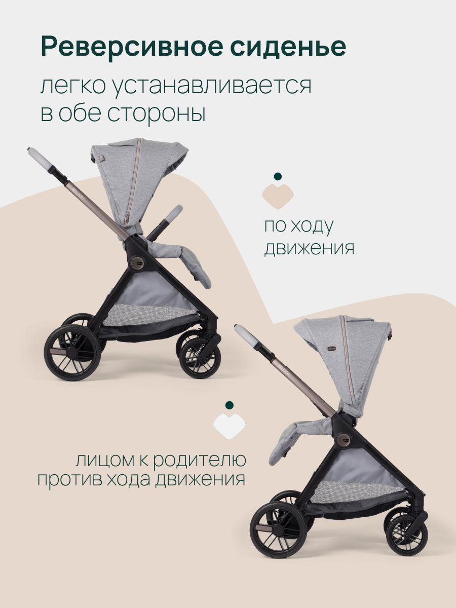 Коляска прогулочная Chicco Bellagio 2 от 0 до 4 лет серый - фото 6