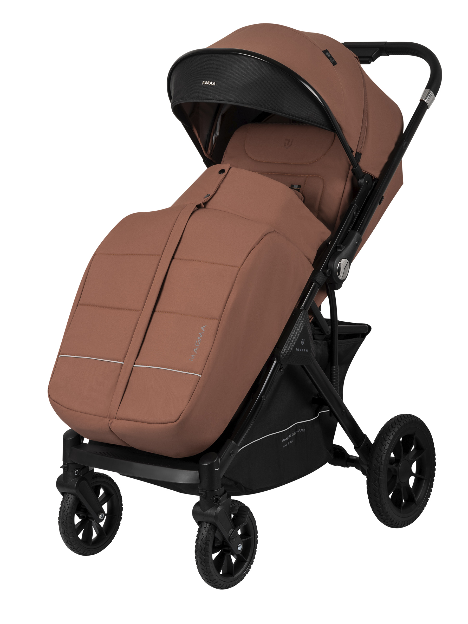 Коляска прогулочная JOVOLA Magma с перекидной ручкой оранжевый - фото 15