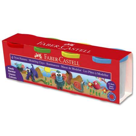 Масса для лепки Faber Castell 4 цв.