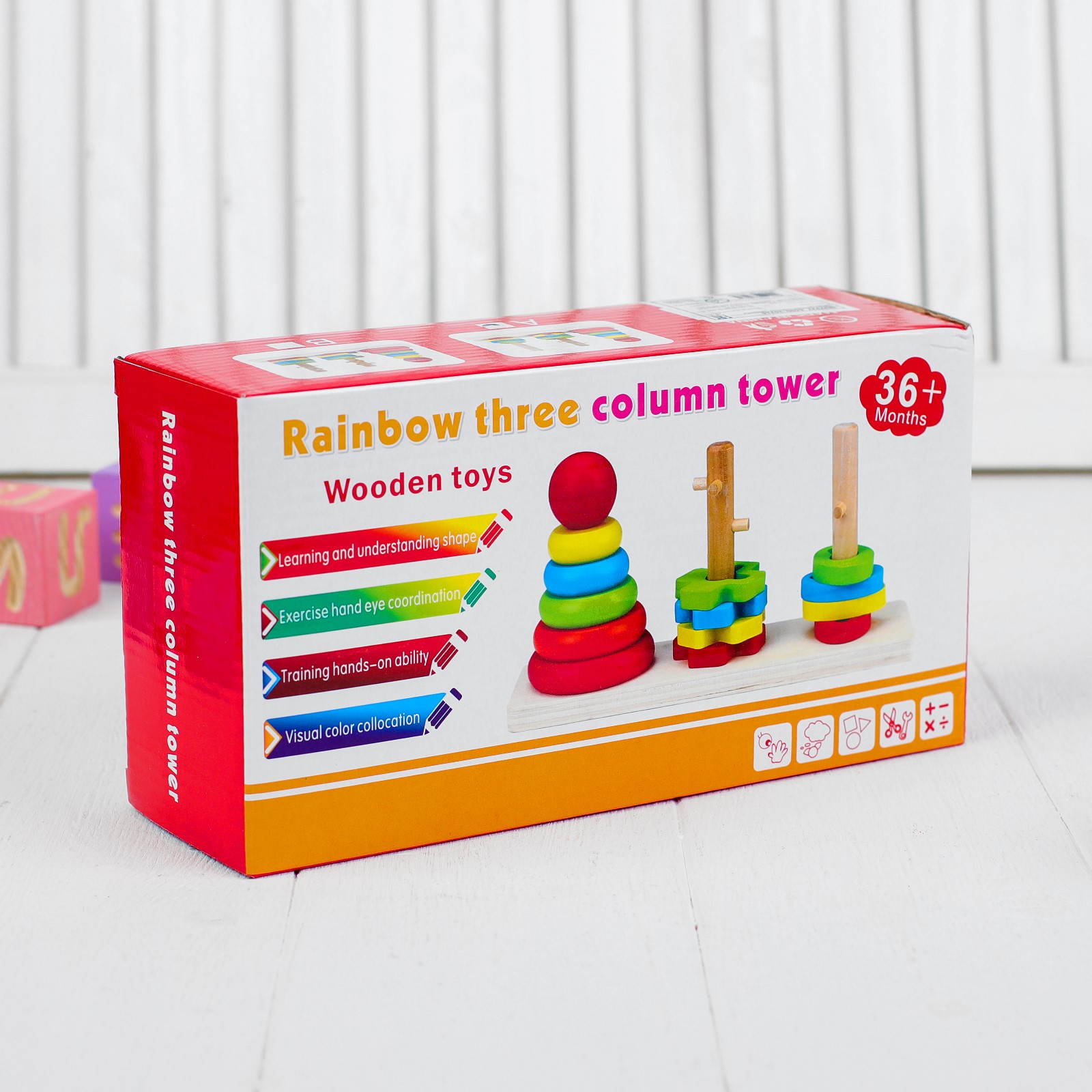Игрушка Sima-Land пирамидка Цветочки и кружочки - фото 1