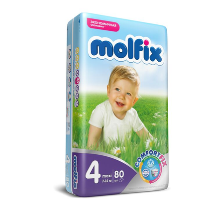 Подгузники Molfix Comfortfix 4 (7-14 кг) 80 шт.