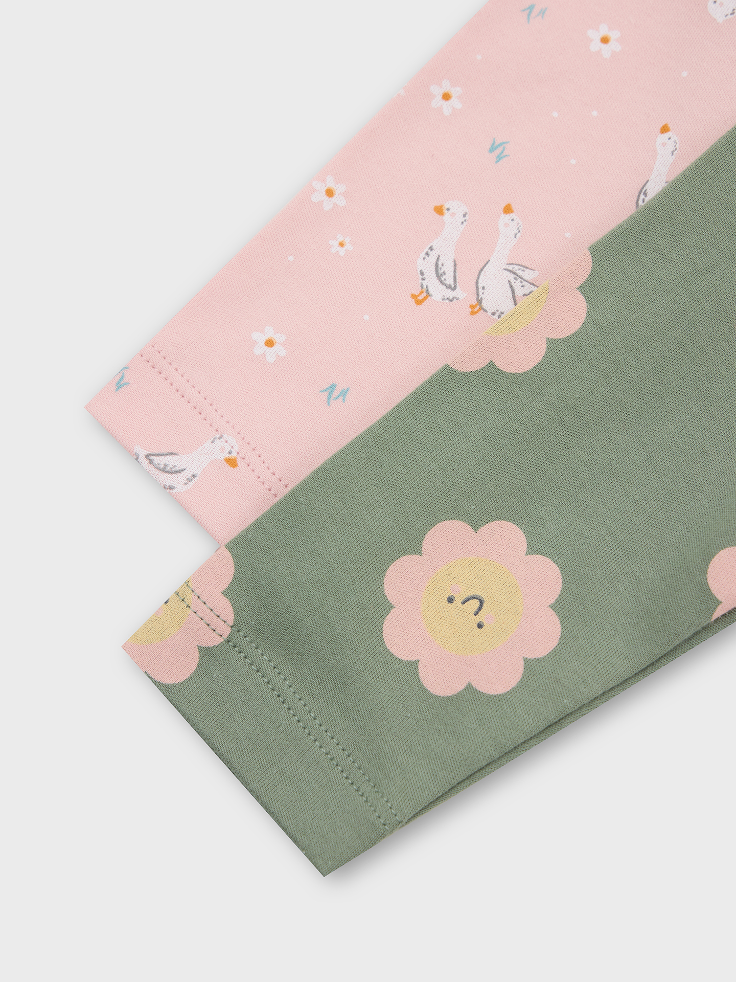 Комбинезон 2 шт Mark Formelle (Марк Формэль) 14005-2/уточки на св.розовом +цветы на зелени - фото 5