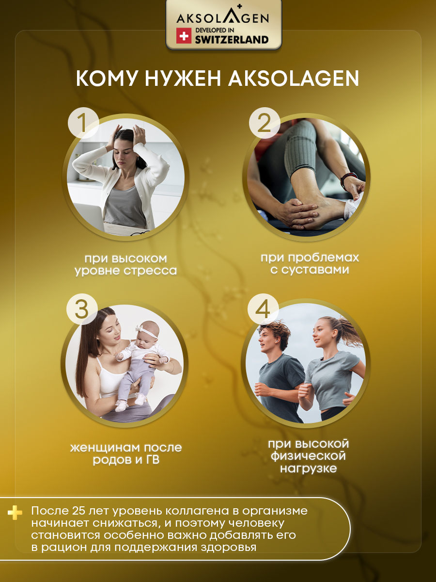 Морской Плацентарный Коллаген AKSOLAGEN 5 типа антиэйдж эффект - фото 6