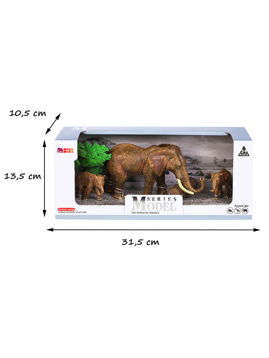 Игровой набор Masai Mara Семья слонов - фото 7