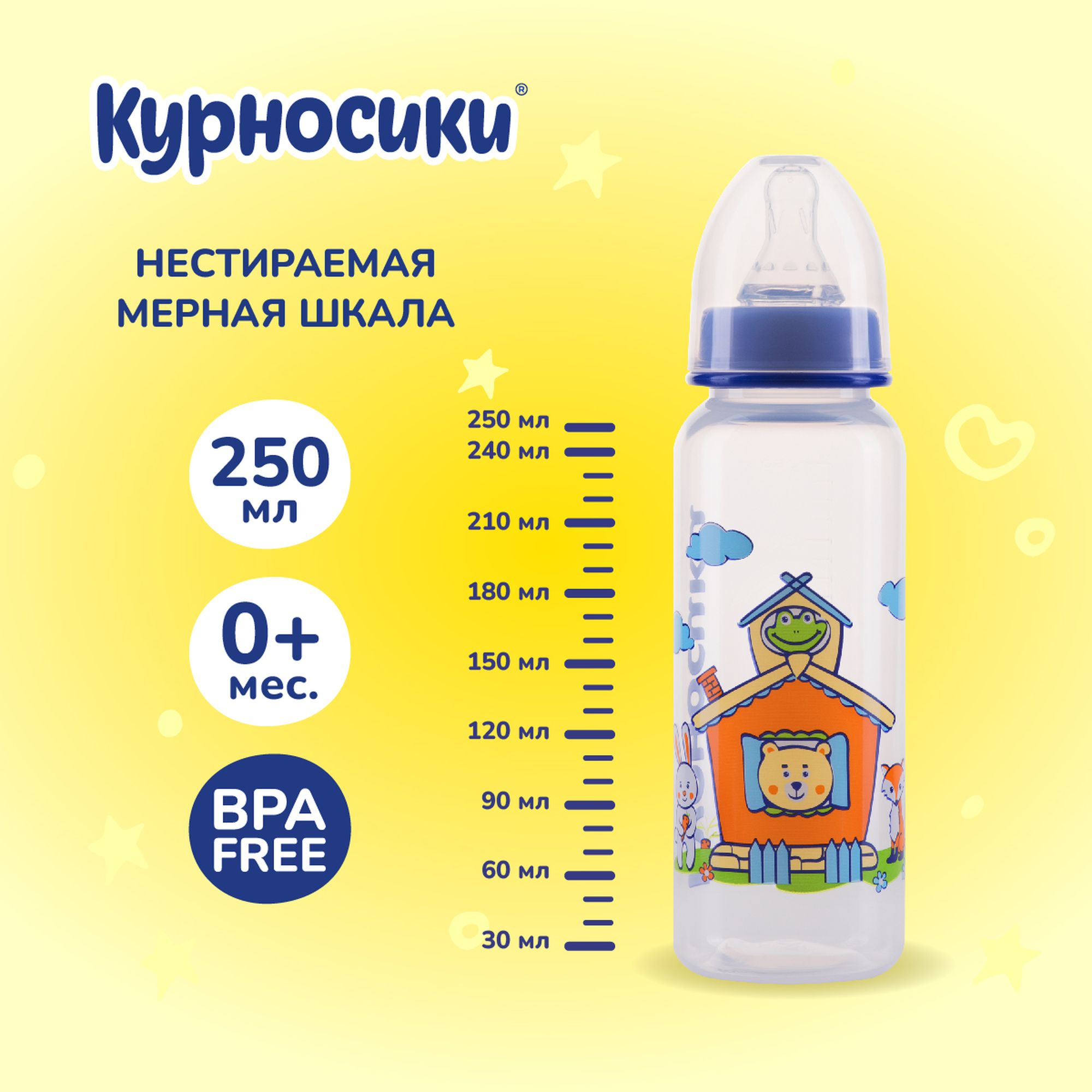 Бутылочка Курносики 250 мл - фото 11