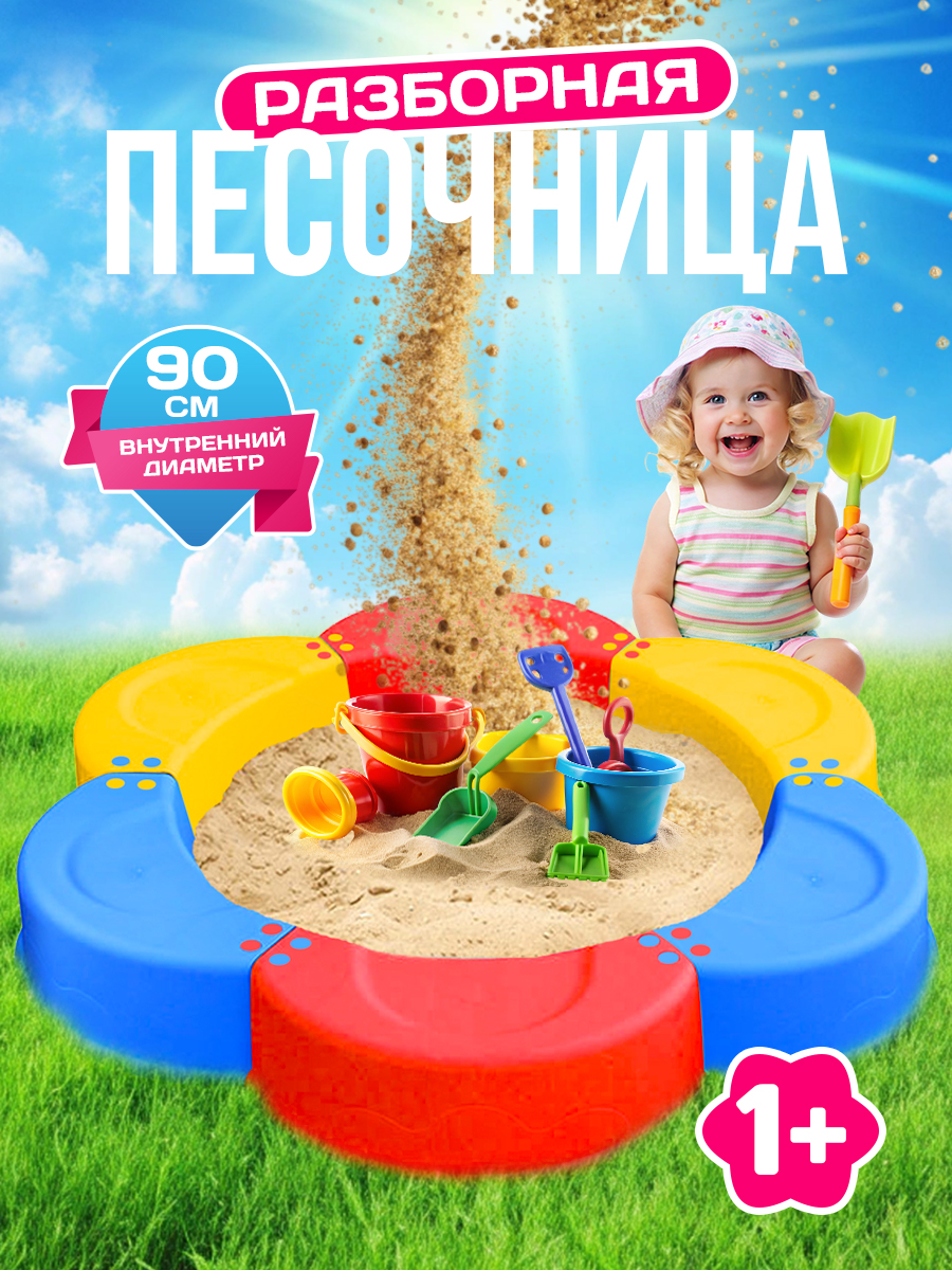 Песочница Русский стиль детская Классика диаметр 145 см - фото 1