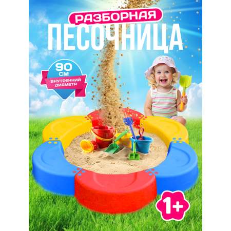 Песочница Русский стиль детская Классика диаметр 145 см