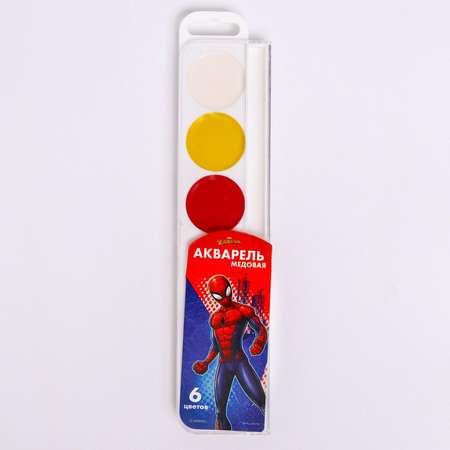 Краски акварель Marvel 6 цв.