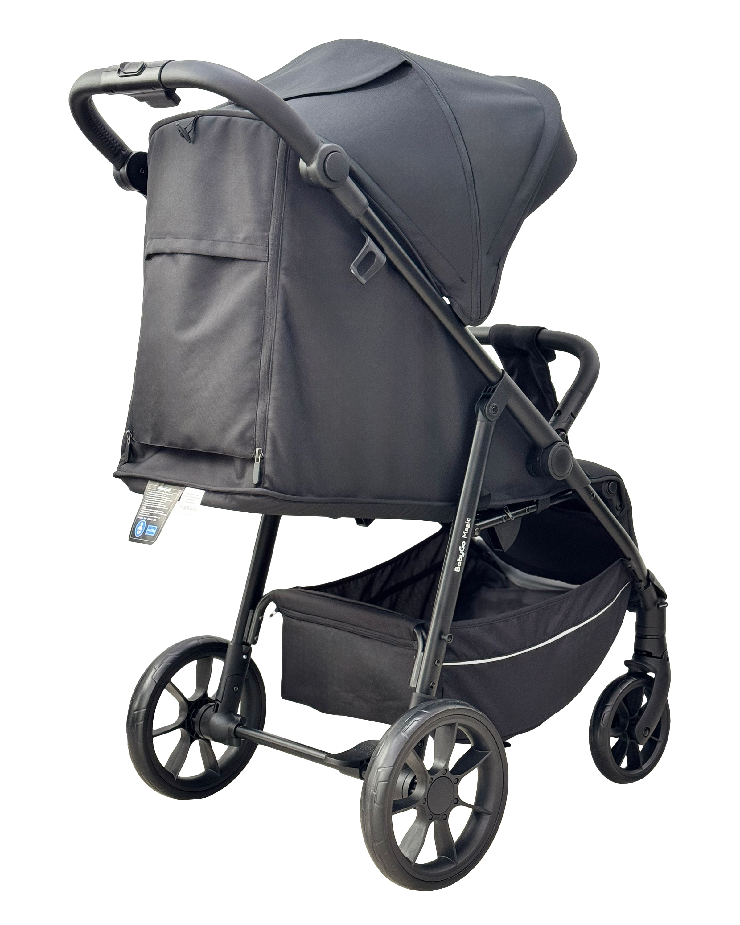 Коляска прогулочная BabyGo Magic New серый - фото 3