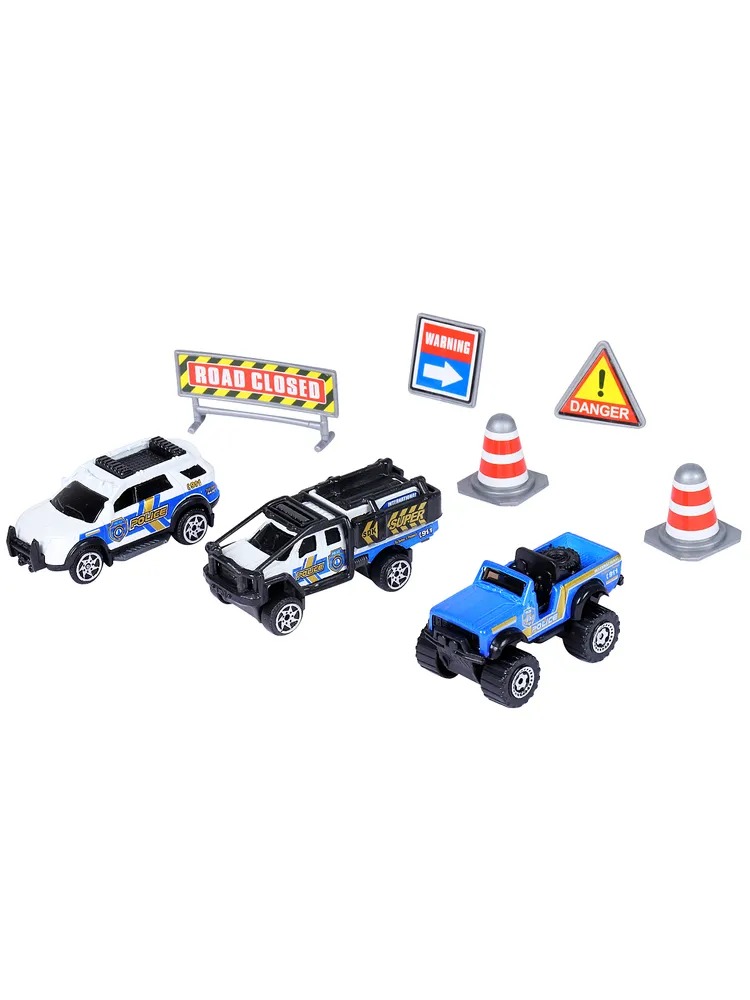 Игровой набор AUTODRIVE Машинки металлические 3шт 1:64 JB0403987 - фото 5