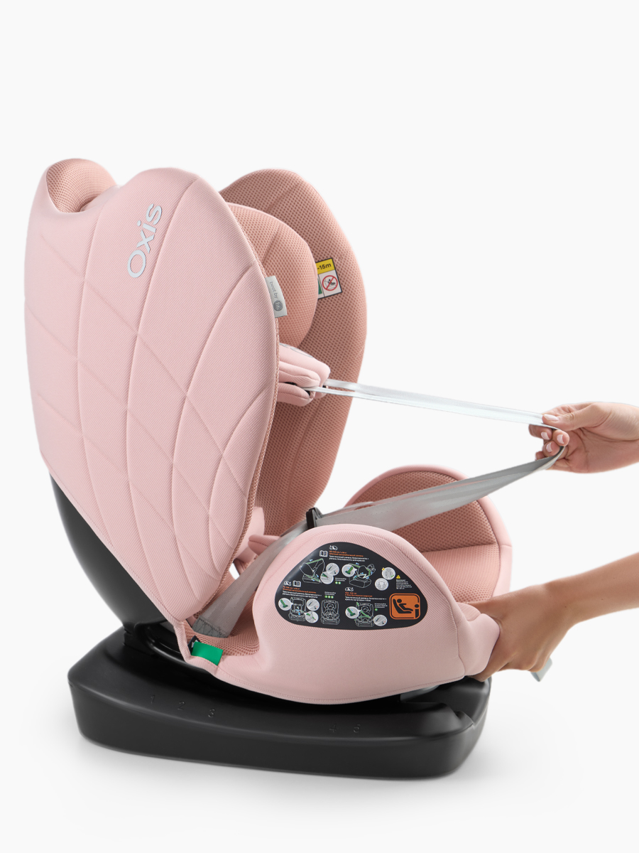 Автокресло Happy Baby Oxis 0+/1/2/3 (0-36 кг) розовый - фото 17