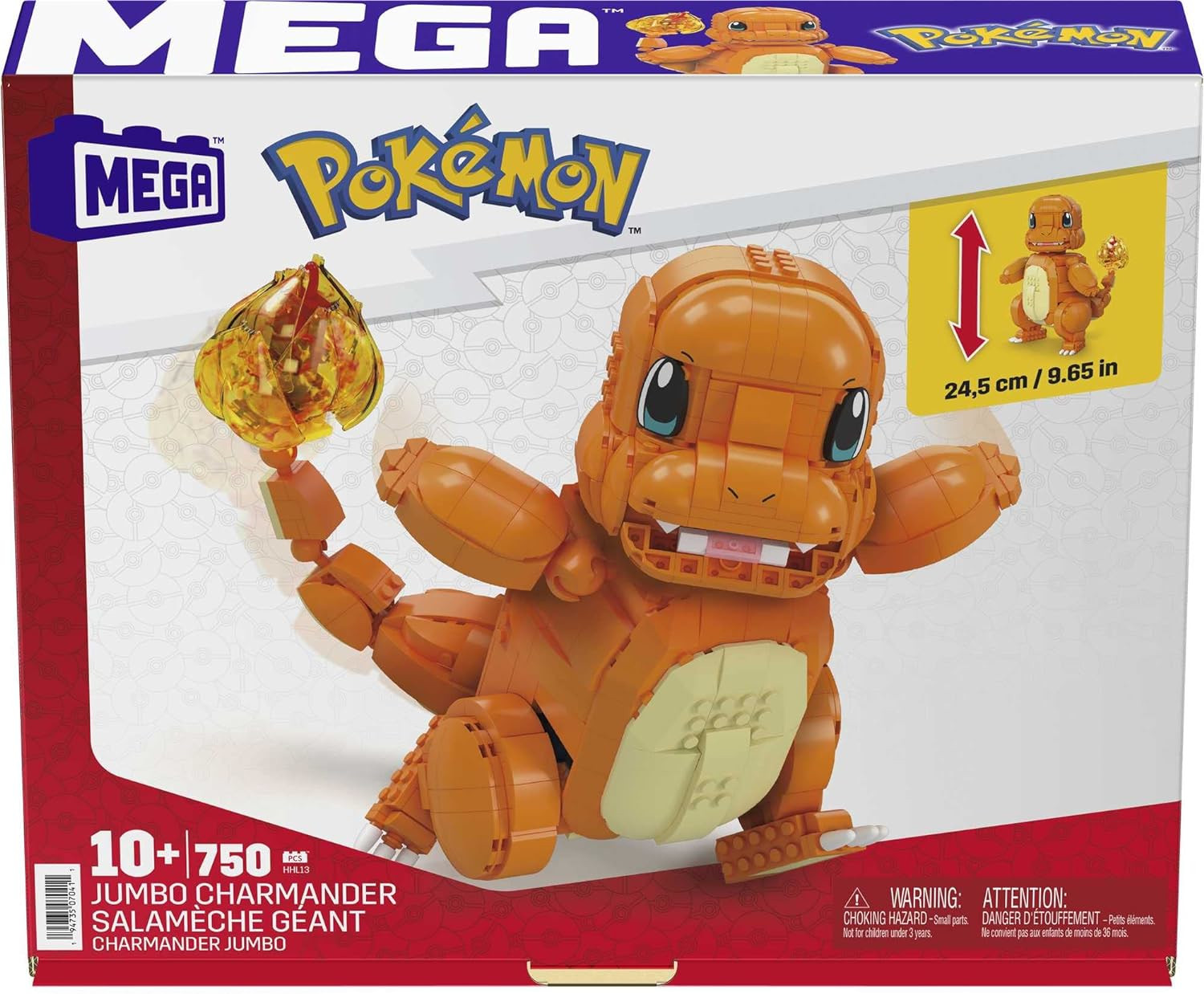 Конструктор Mega Construx Pokémon Jumbo Glumanda 750 дет. - фото 6