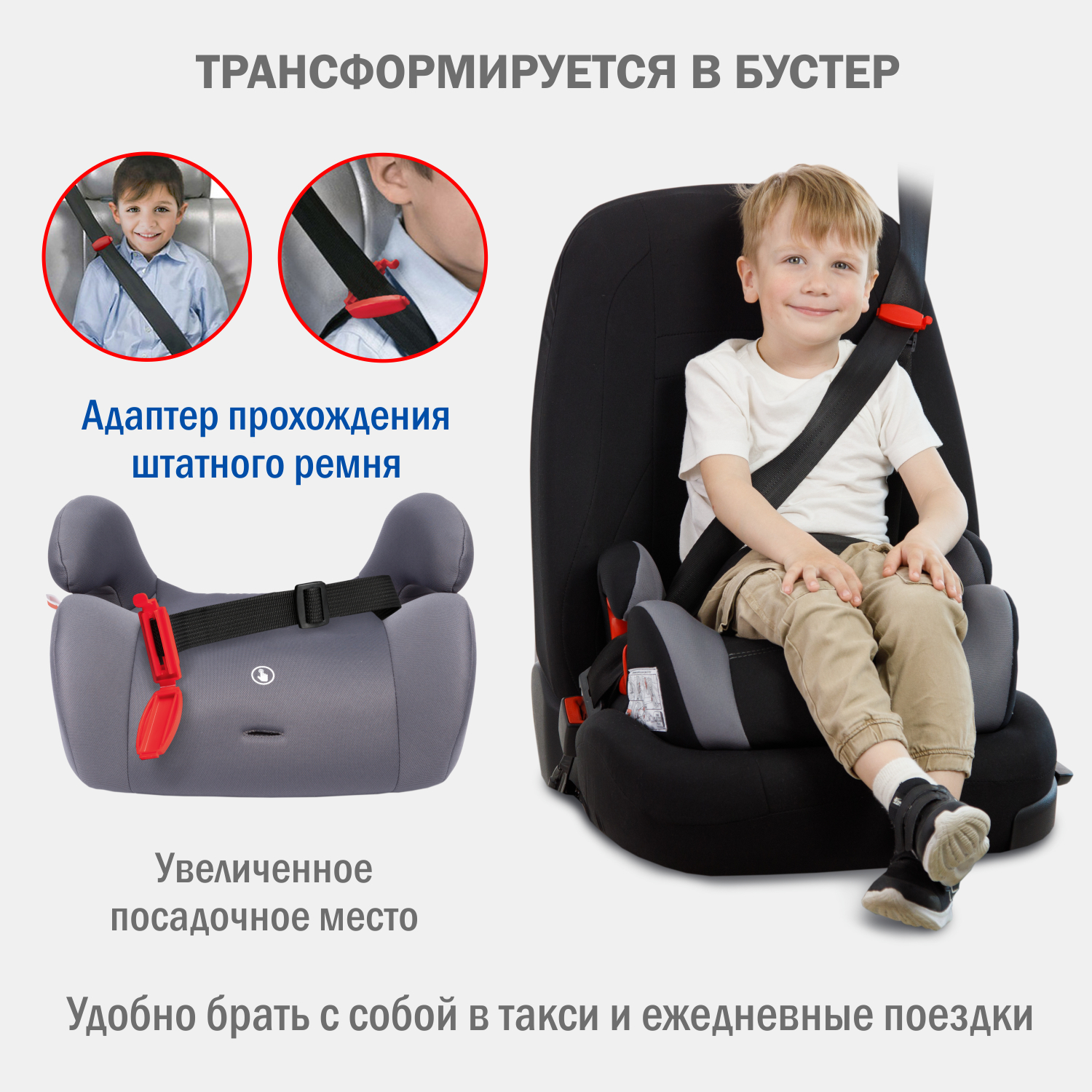Автокресло SIGER Космо 1/2/3 (9-36 кг) - фото 4