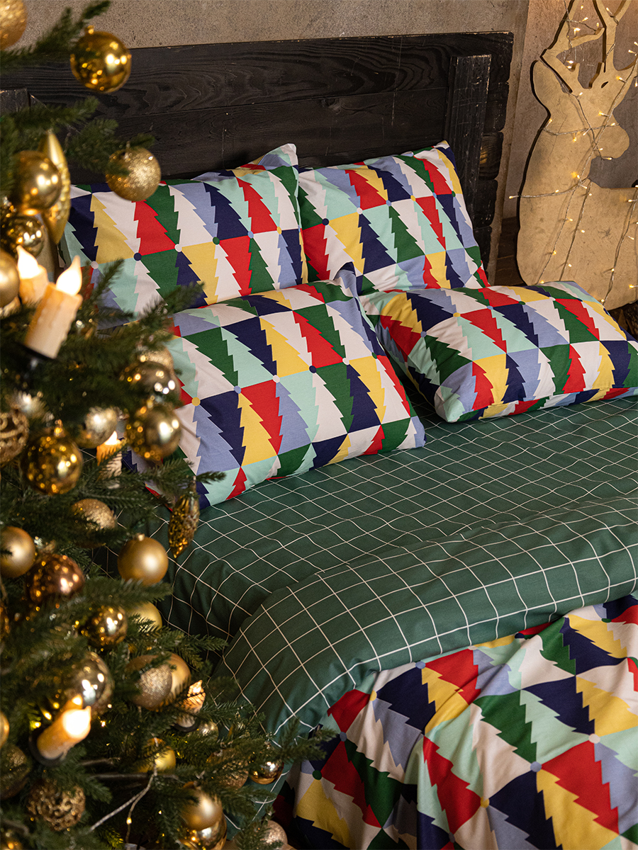 Комплект постельного белья BRAVO Elki двуспальный 4 предм. - фото 7