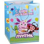 Пакет Играем вместе Лунтик С днем рождения 33*46*20см