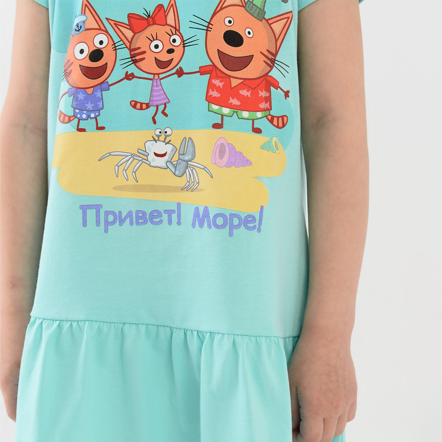 Платье Три кота TKG242/Бирюзовый - фото 7