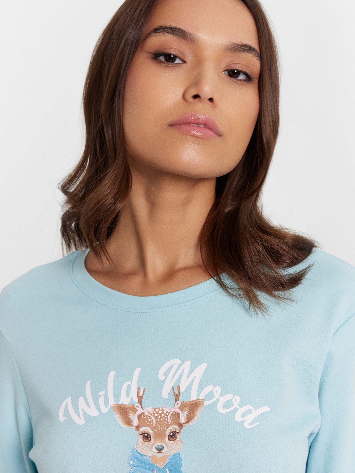 Пижама Mark Formelle (Марк Формэль) 592514/тихая вода + оленята с бантиками - фото 7