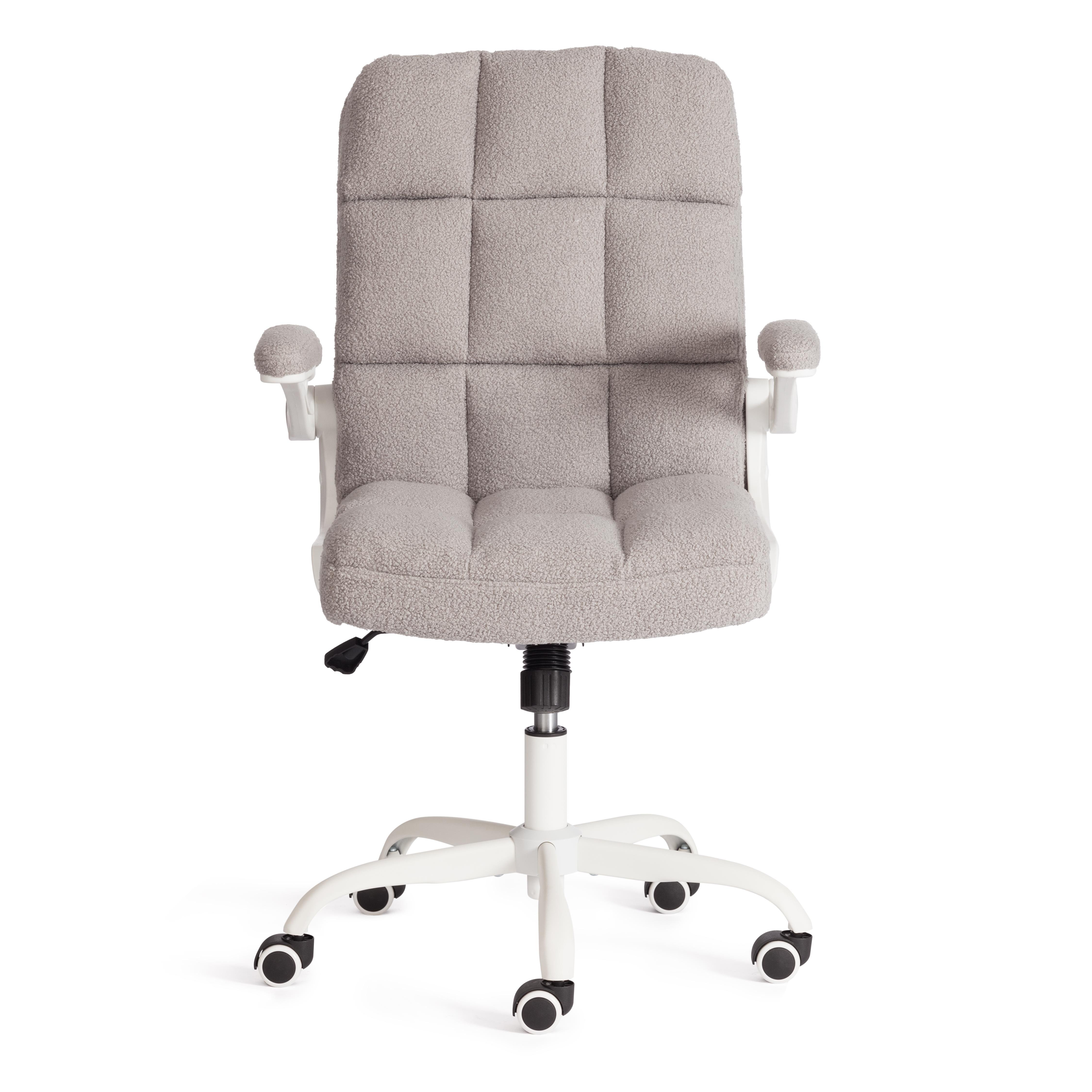 Компьютерное кресло TETCHAIR Лугано тедди светло-серый - фото 6