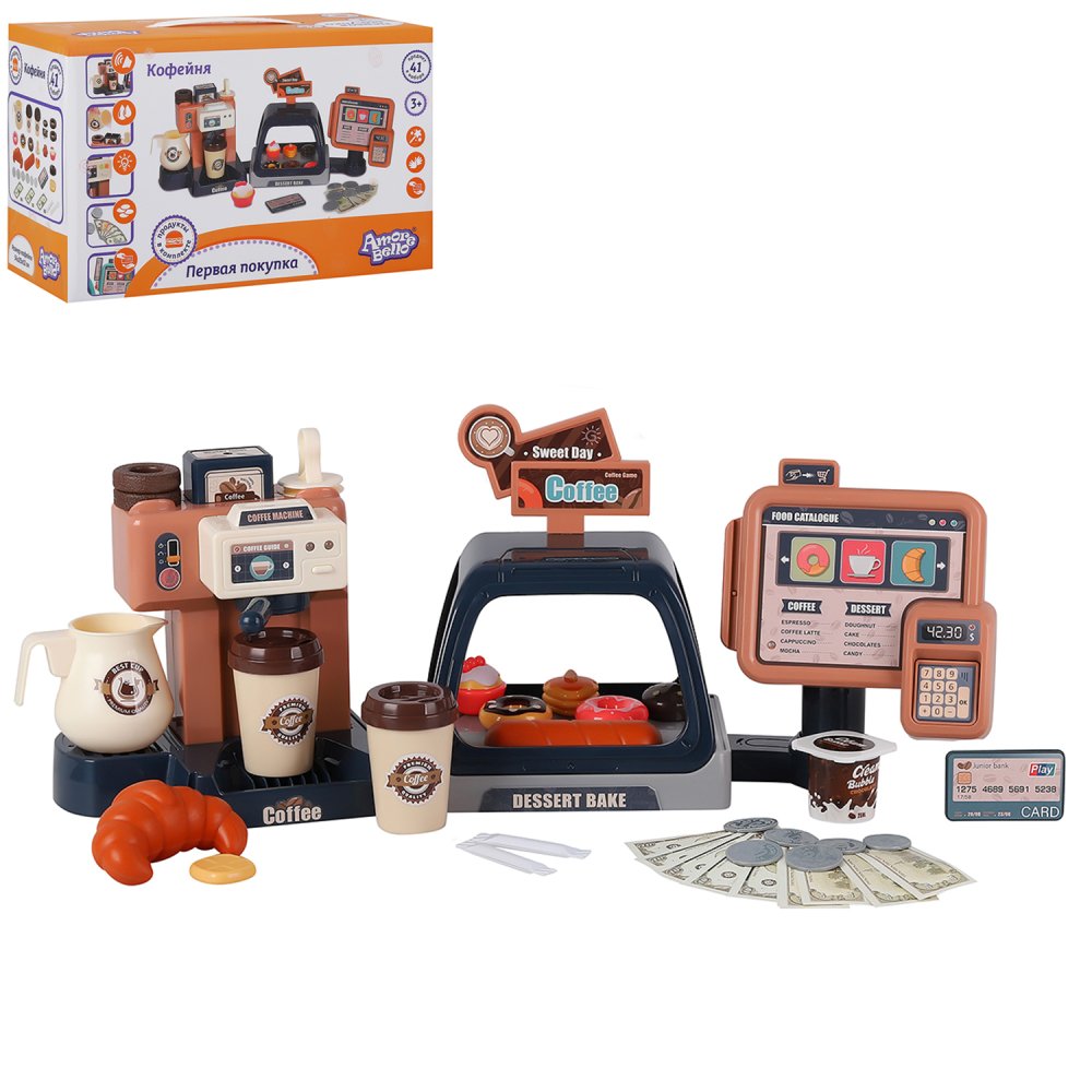 Игровой набор AMORE BELLO продукты, прилавок, касса, тележки и корзинки - фото 9