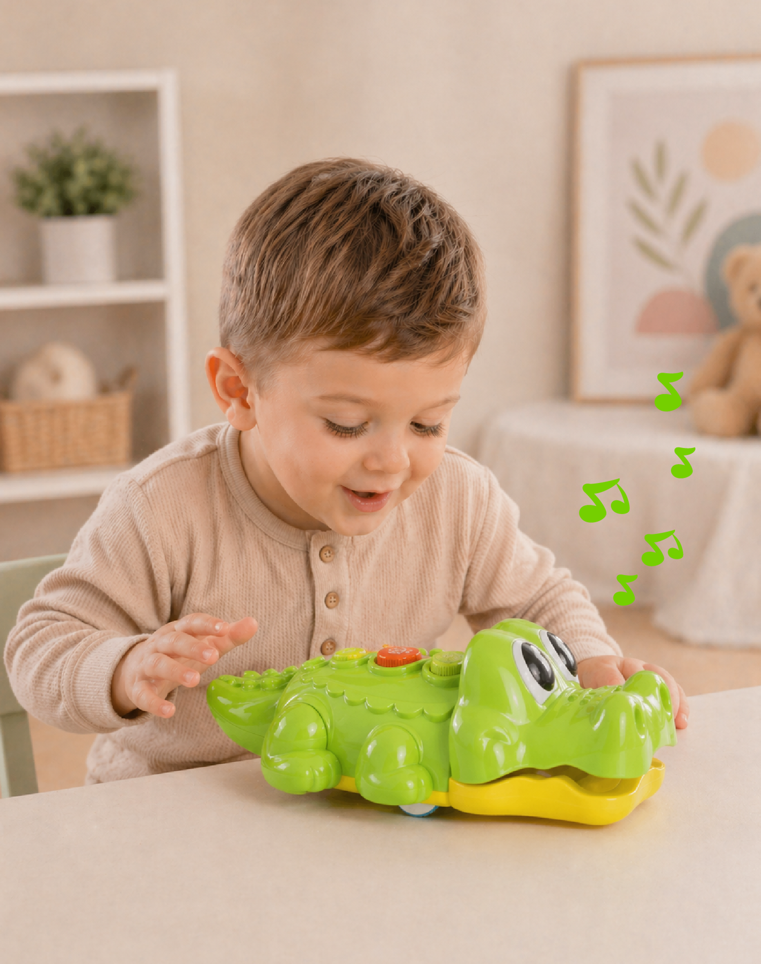 Игрушка BabyGo Малыш-крокодил - фото 4