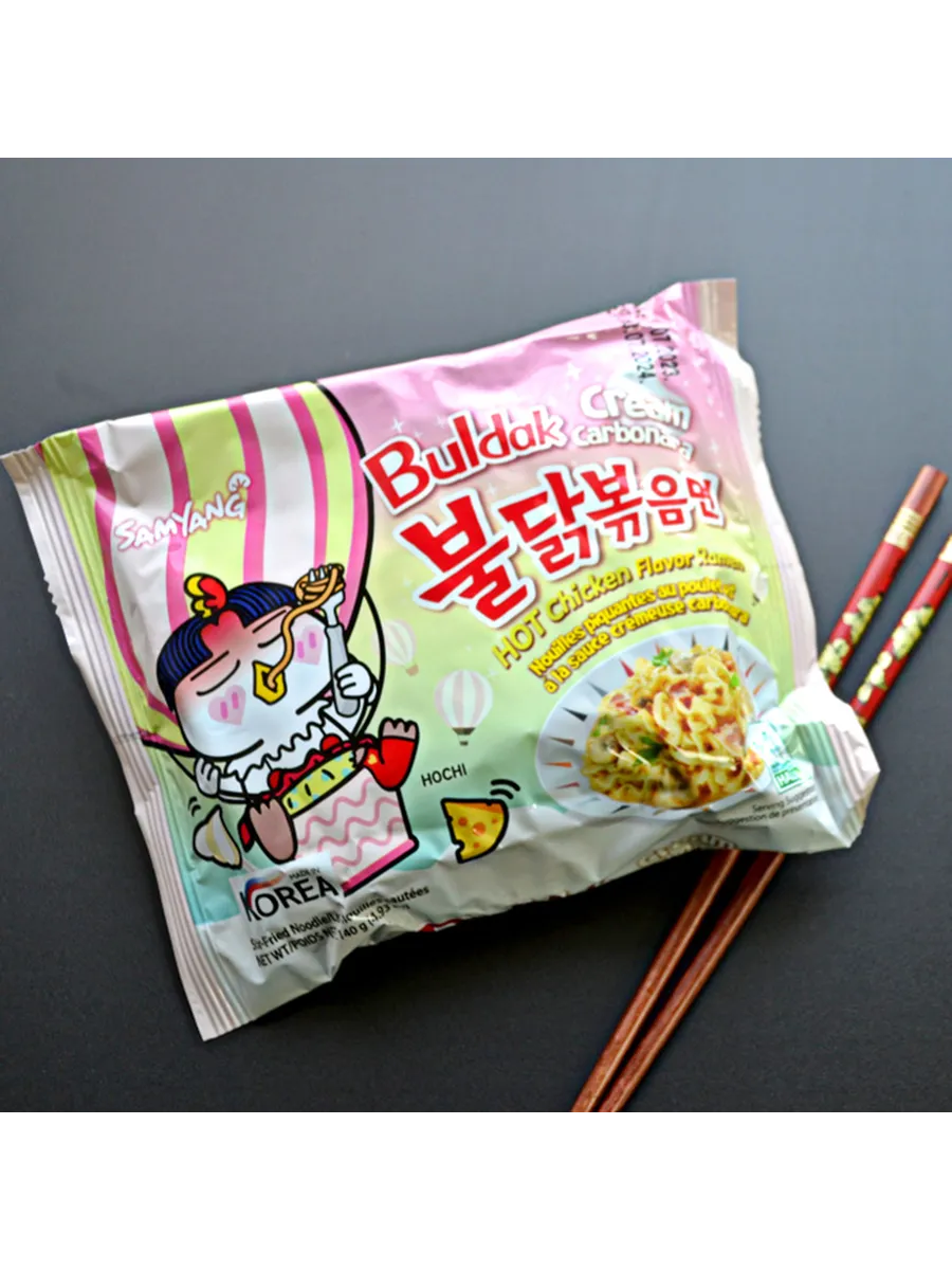 Лапша быстрого приготовления Samyang острая курица и крем-карбонара - фото 6