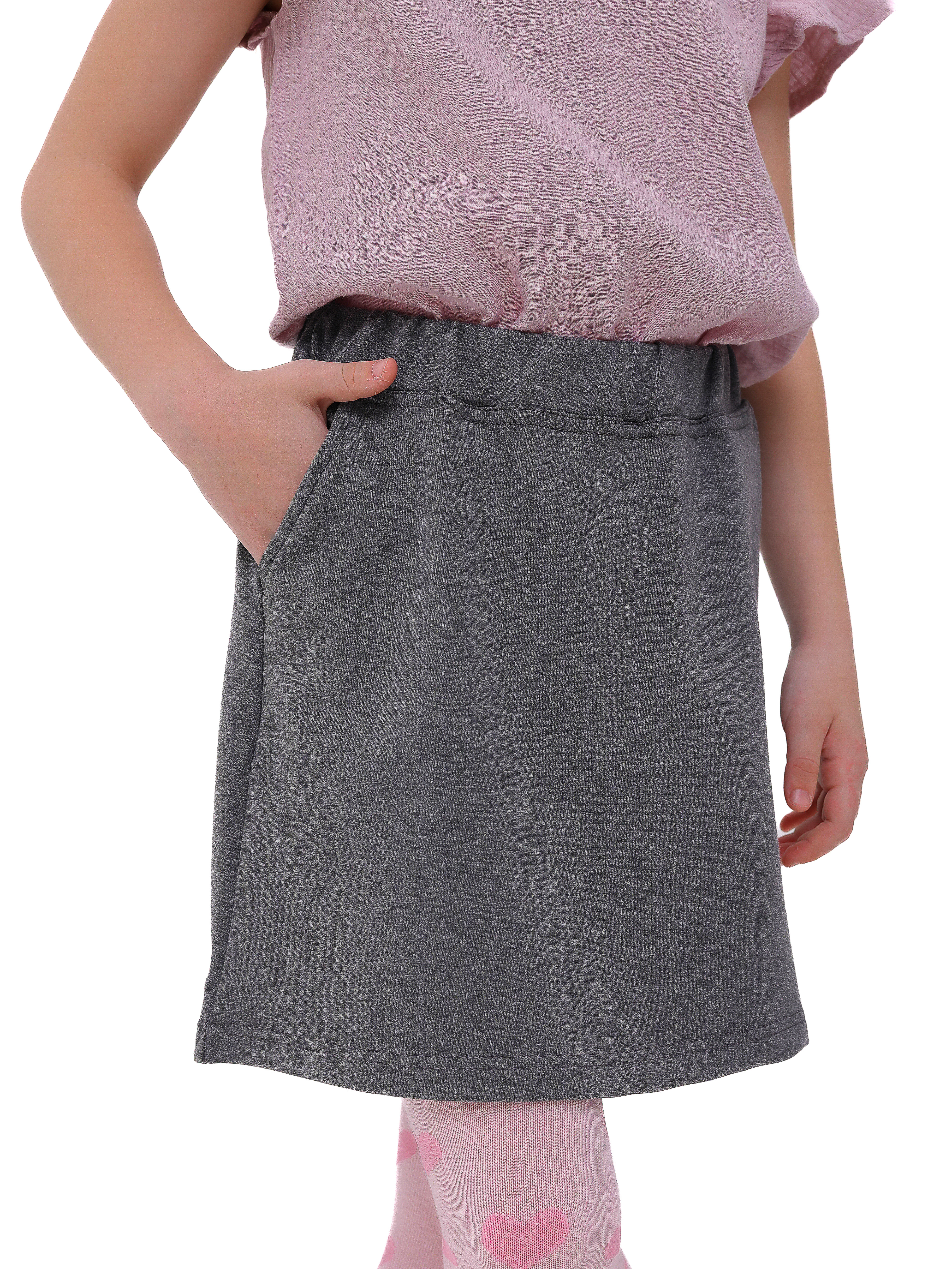 Юбка АЙАС 16-03-22/серый - фото 1