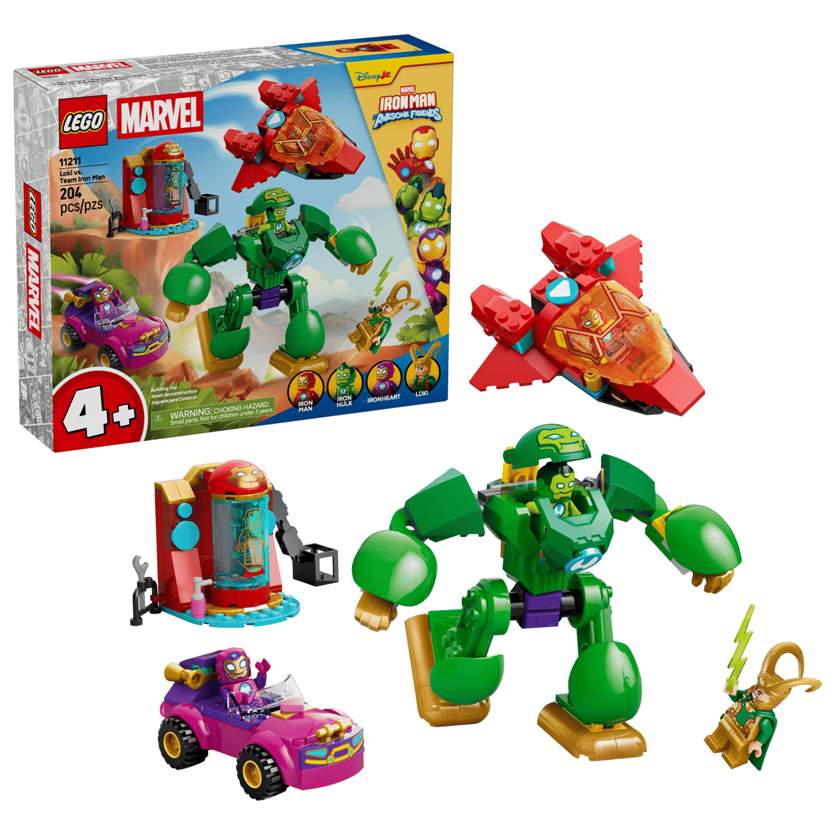 Конструктор LEGO Marvel Super Heroes Loki vs. Team Iron Man 204 дет. - фото 1