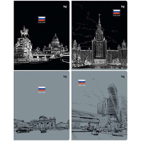 Общая тетрадь BG клетка 60 лист. в ассортименте