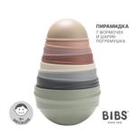 Игрушка BIBS пирамидка Wobbly Tower Pastel Rainbow